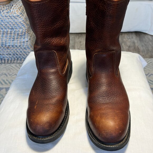 Wolverine Mens Steel Toe Boots Size 10 Leather Upper - Picture 2 of 10